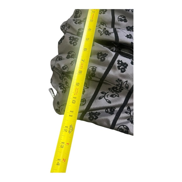 Betsey Johnson Evening Floral Print Black Velvet Pattern Fit&flare Dress Size 2 - Picture 10 of 12